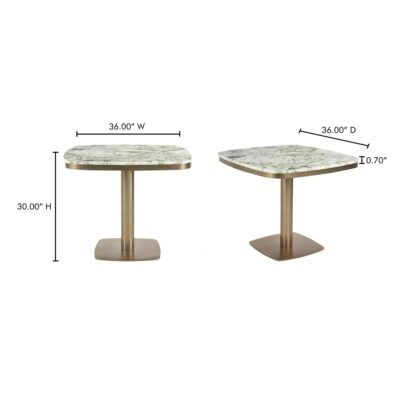 Celeste Cafe Table Green Onyx Marble JD-1067-16-0 JD 1067 16 0 70