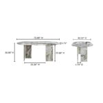Celia Oval Dining Table Green Onyx Marble JD-1075-16-0 JD 1075 16 0 70