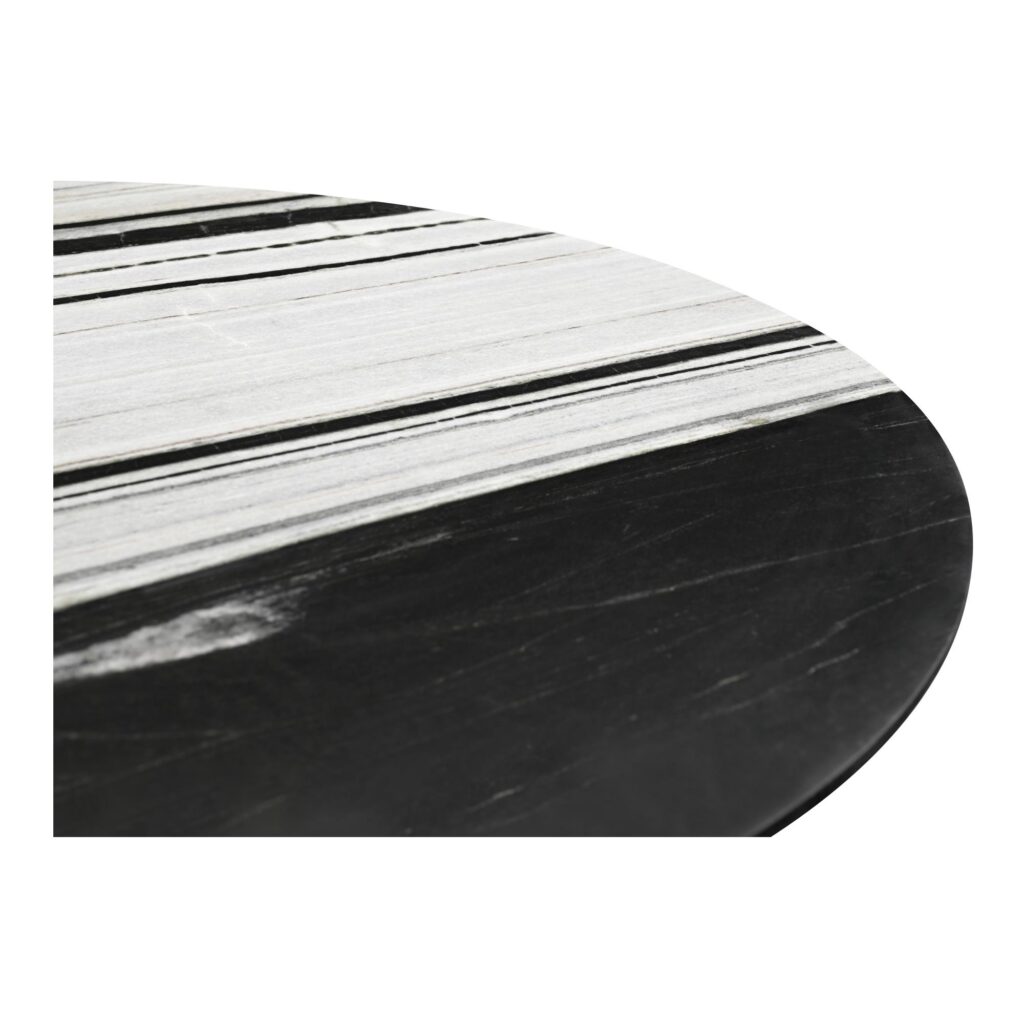 Celia Oval Dining Table Panda Marble - Image 5