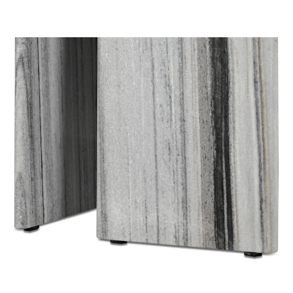 Celia Oval Dining Table Panda Marble - Image 7