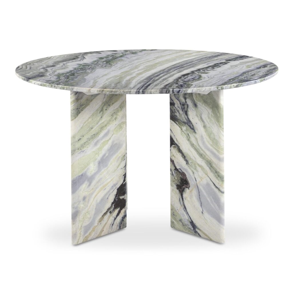Celia Round Dining Table Green Onyx Marble - Image 3
