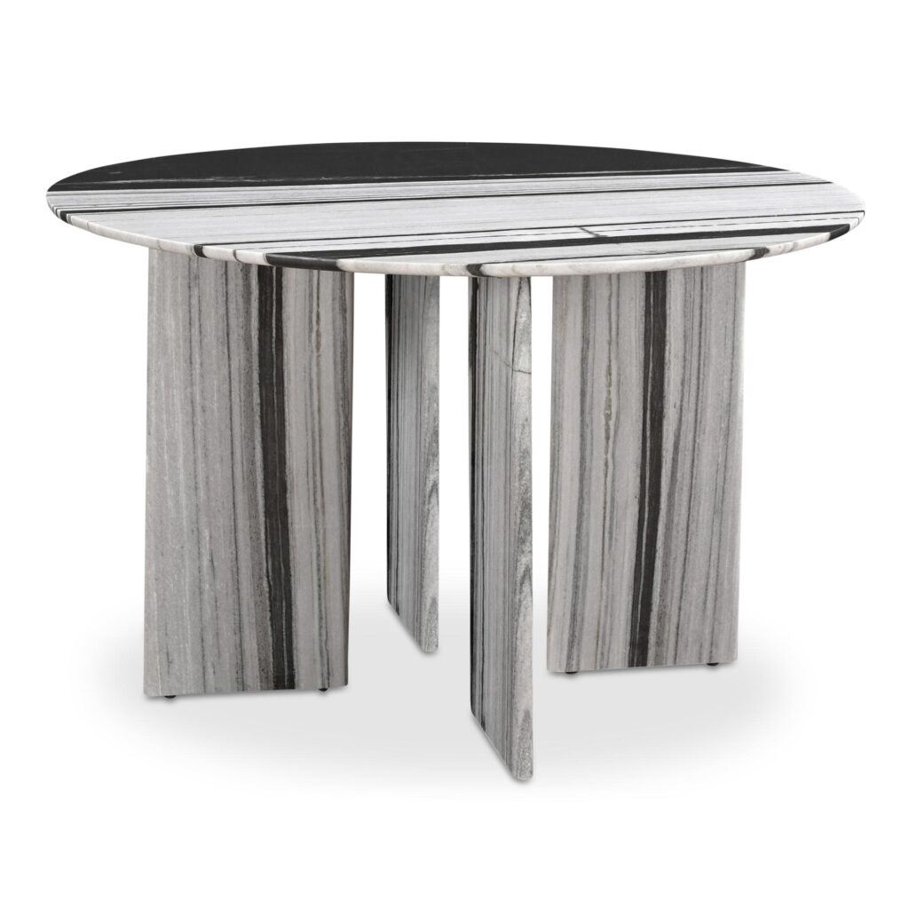 Celia Round Dining Table Panda Marble - Image 2