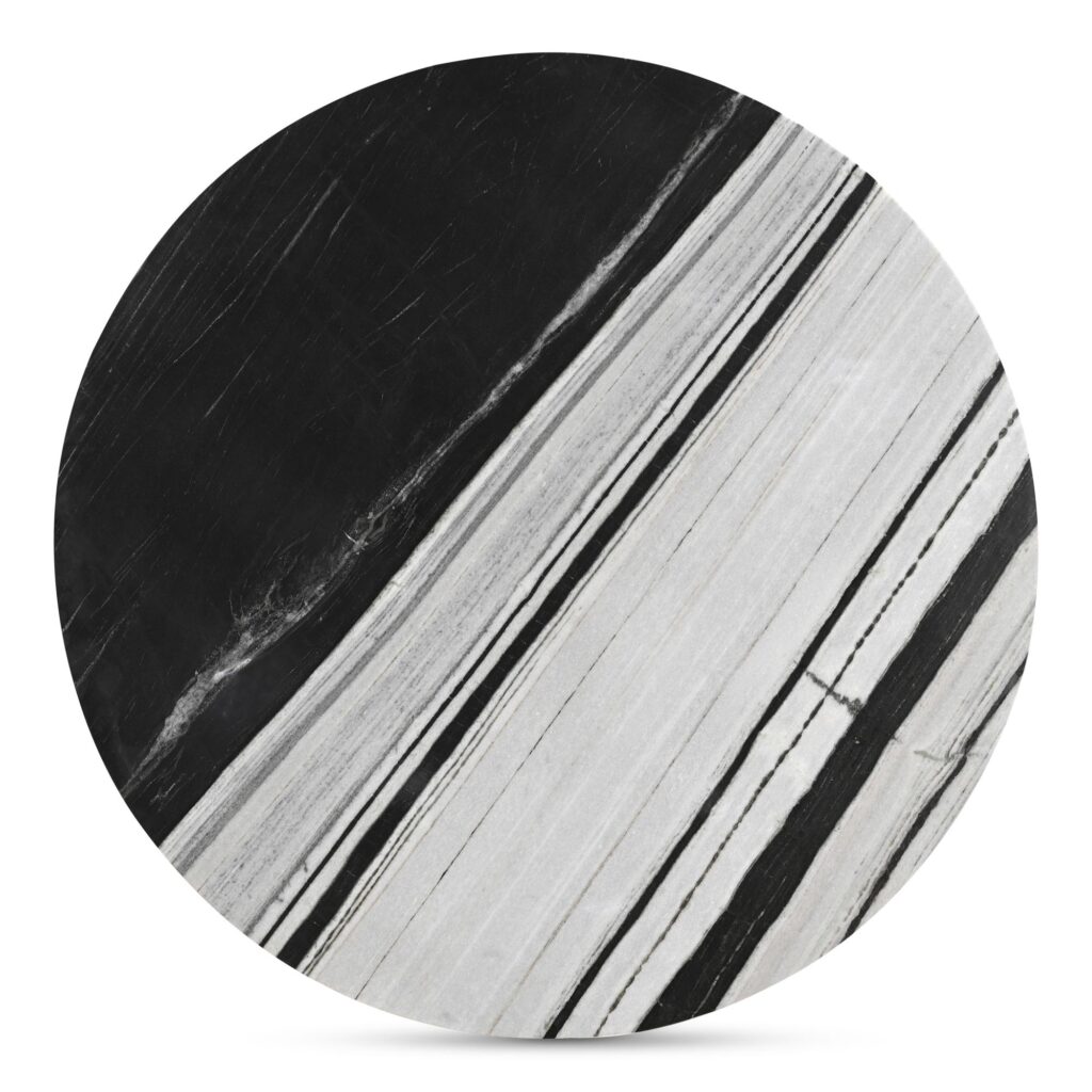 Celia Round Dining Table Panda Marble - Image 4