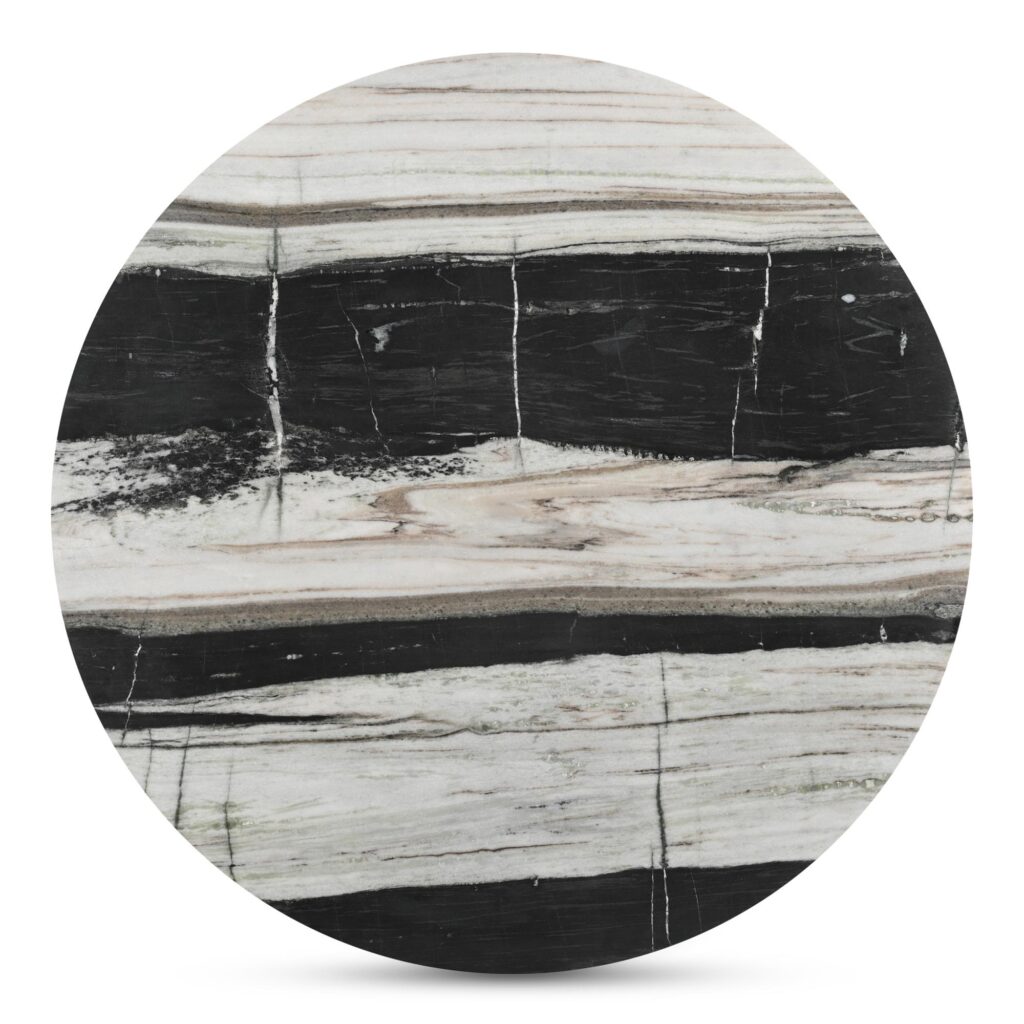 Celia Round Dining Table Panda Marble - Image 6