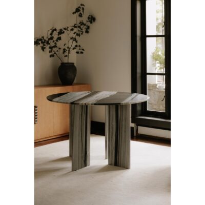 Celia Round Dining Table Panda Marble JD-1076-37-0 JD 1076 37 0 30