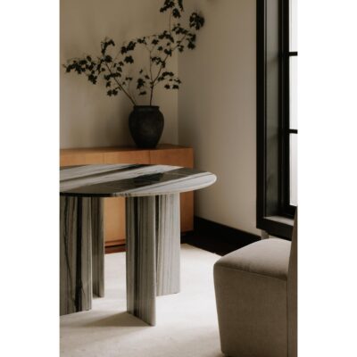 Celia Round Dining Table Panda Marble JD-1076-37-0 JD 1076 37 0 31