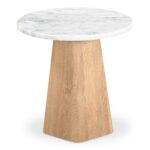 Evelyn Accent Table Ashen Gray Matrix Marble JD-1091-18-0 JD 1091 18 0 02