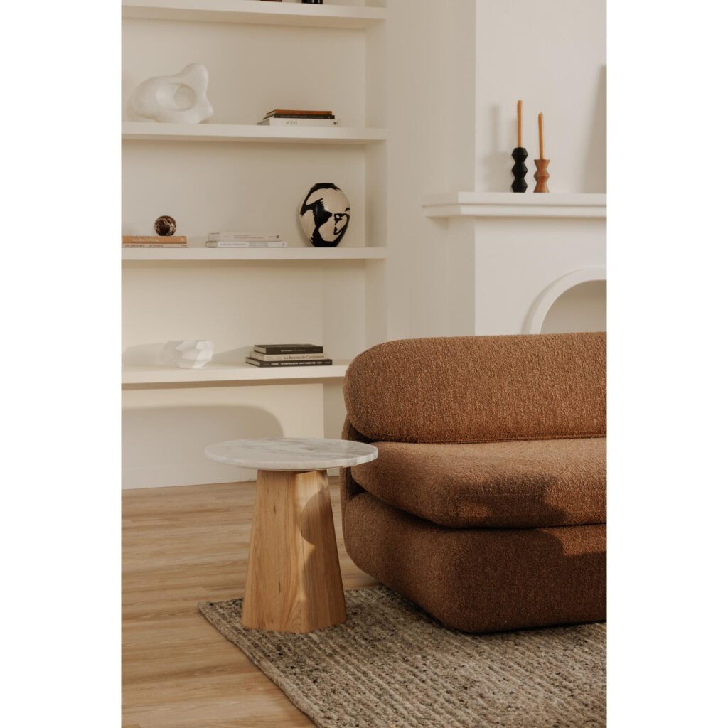 Evelyn Accent Table Ashen Gray Matrix Marble - Image 9