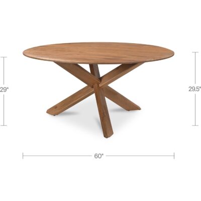 Wesley Dining Table Vintage Brown JD-1100-03-0 JD 1100 03 0 Wesley DIM 70