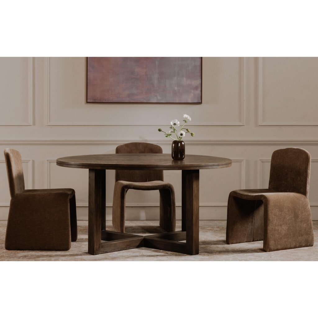 Joel Dining Table Dark Brown - Image 11