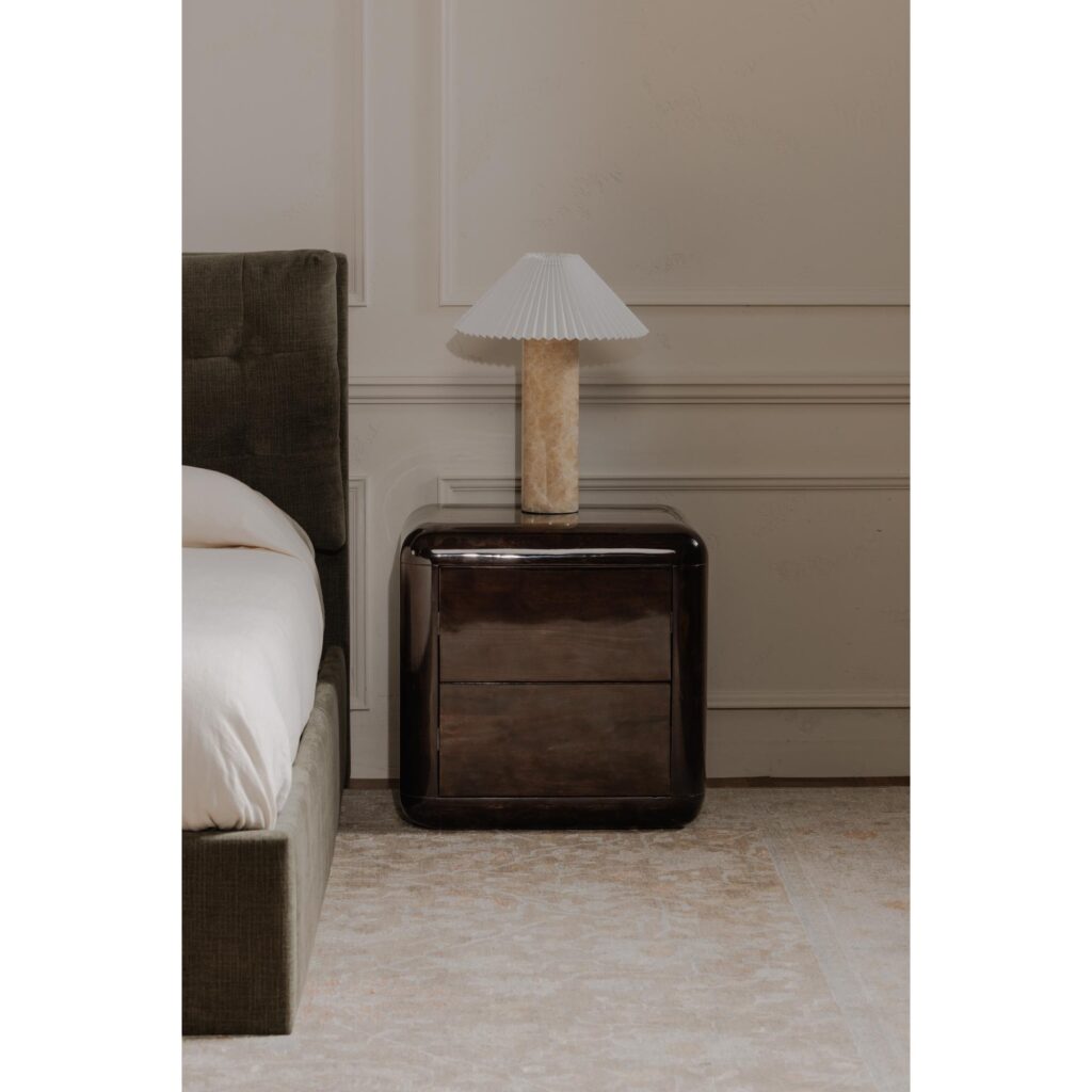 Rory Nightstand Dark Brown - Image 8