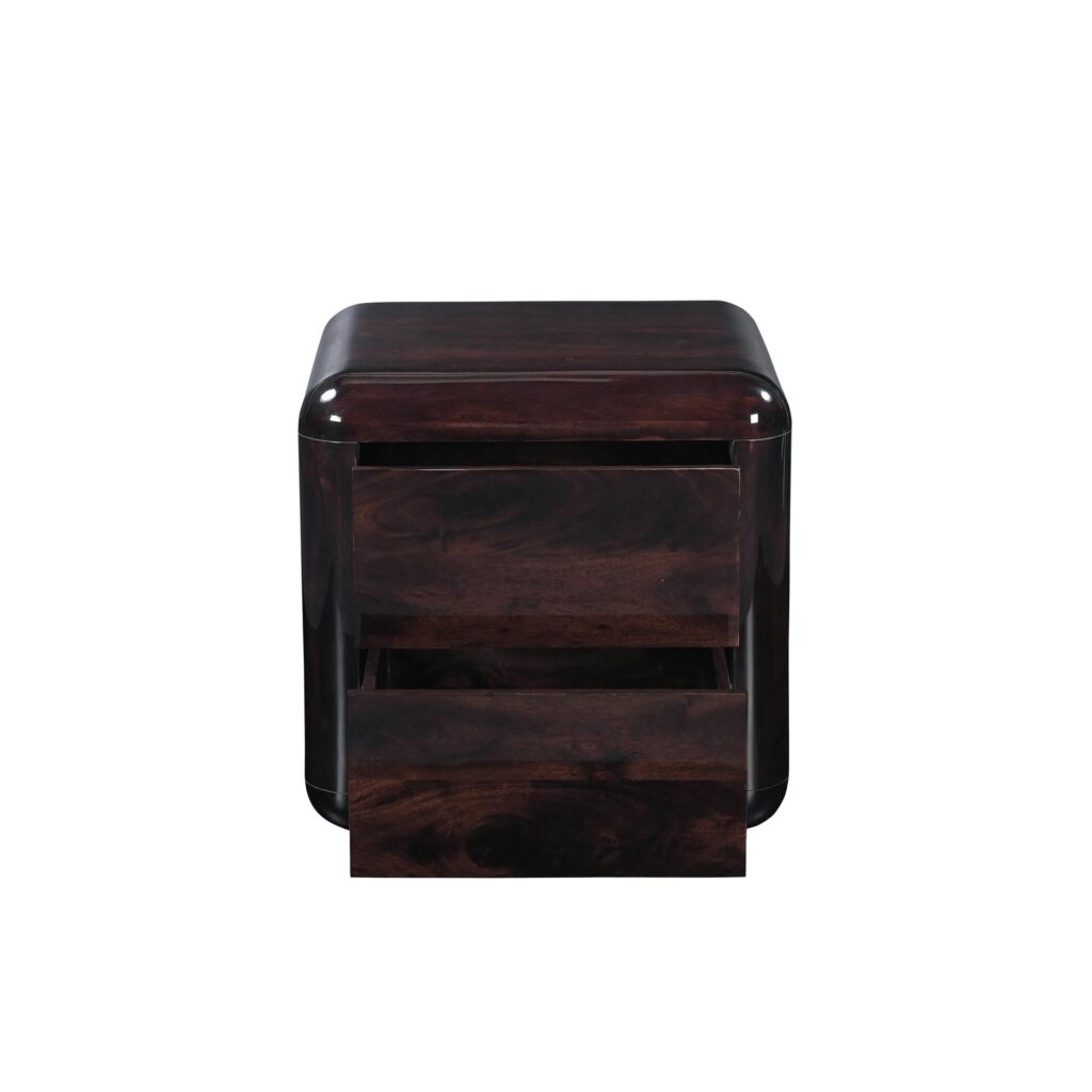 Rory Nightstand Dark Brown - Image 4