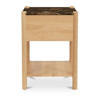 Elio Nightstand Dark Emperador Marble JD-1104-20 JD 1104 20 Elio side left01 shadsilo