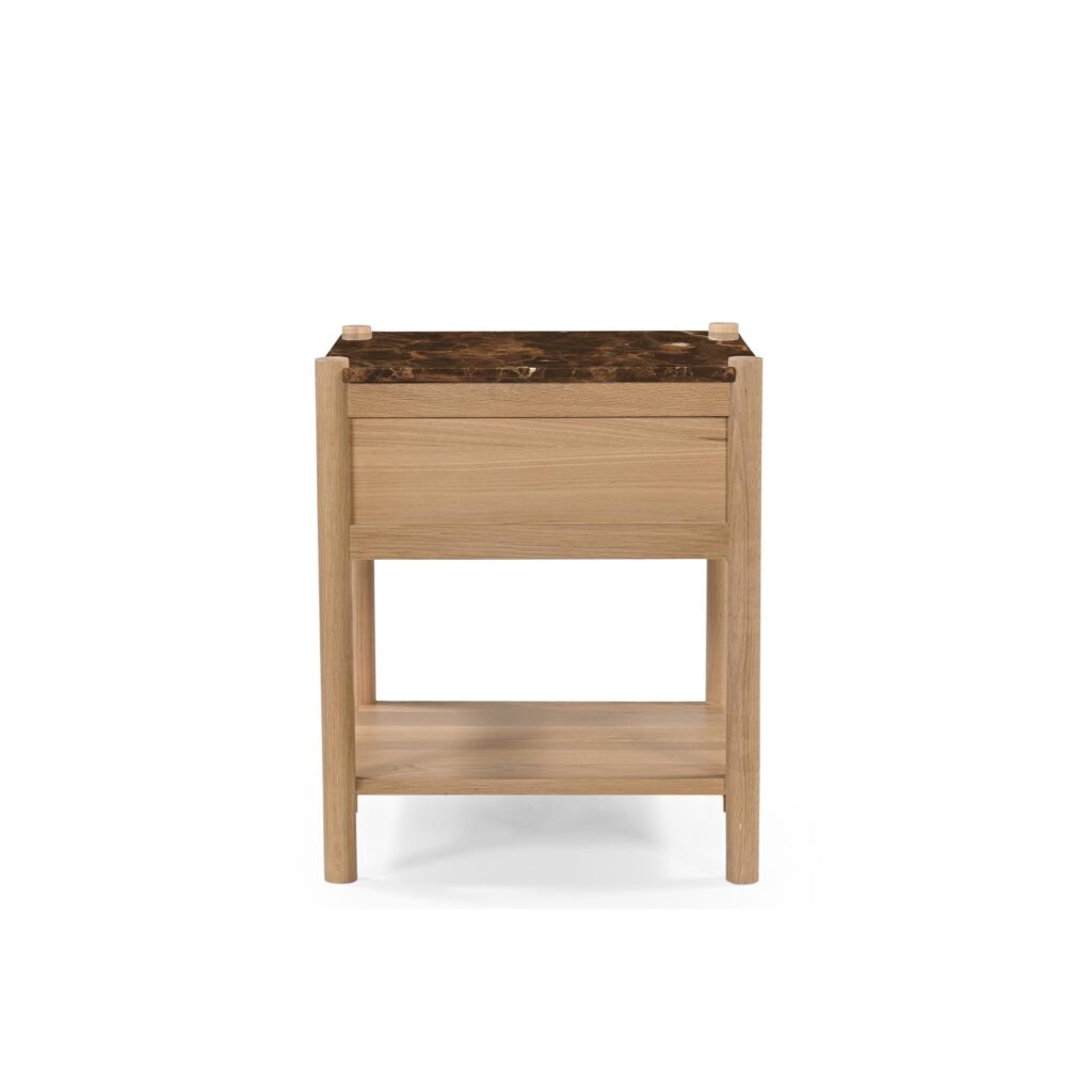 Elio Nightstand Dark Emperador Marble - Image 5