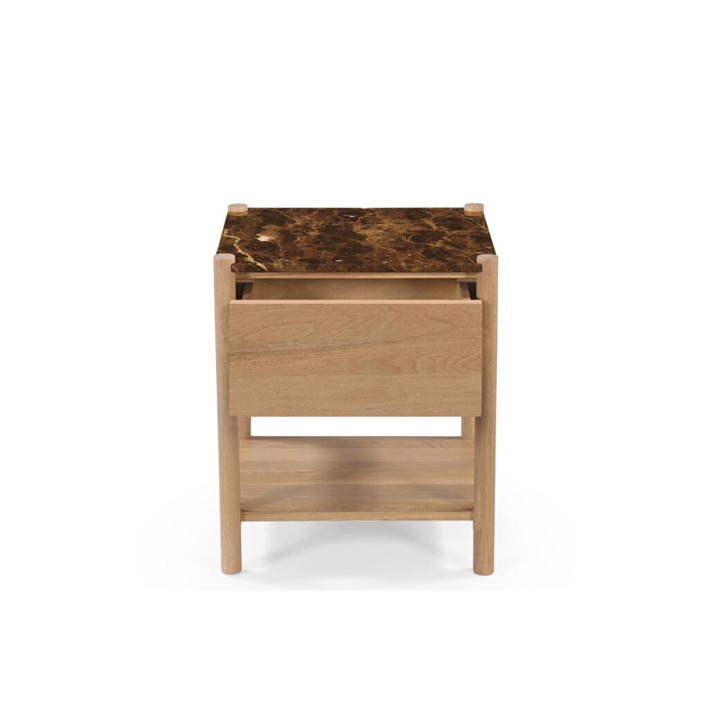 Elio Nightstand Dark Emperador Marble - Image 4
