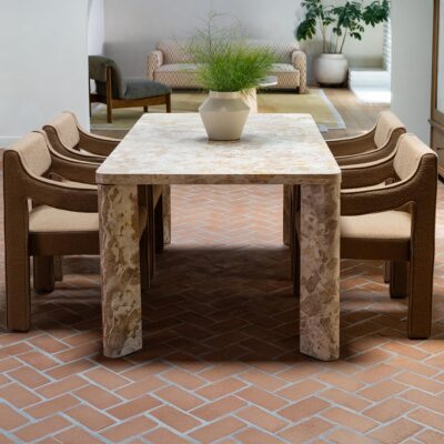 Segment Dining Table Panther Stone Beige JD-1107-34-0 JD 1107 34 0 00