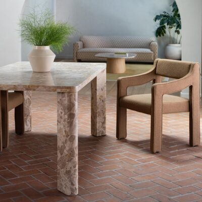 Segment Dining Table Panther Stone Beige JD-1107-34-0 JD 1107 34 0 01