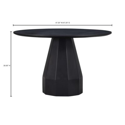 Templo Outdoor Dining Table Black 17 Templo Outdoor Dining Table Black JK-1010-02-0 JK 1010 02 70