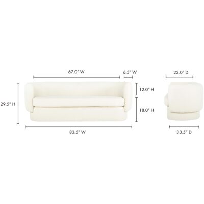 Koba Sofa Maya White JM-1001-18 JM 1001 18 70
