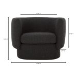 Koba Chair Maya Black JM-1002-02 JM 1002 02 70