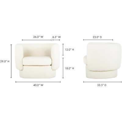 Koba Chair Maya White 29 Koba Chair Maya White JM-1002-18 JM 1002 18 70