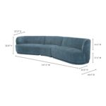 Yoon Compass Modular Sectional Nightshade Blue JM-1021-45 JM 1021 45 70