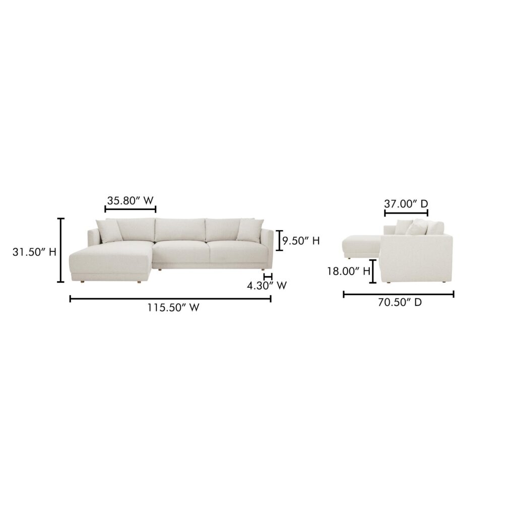 Bryn Sectional Left Oyster - Image 8