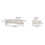 Bryn Sectional Right Oyster JM-1027-05-R-0 JM 1027 05 R 0 70