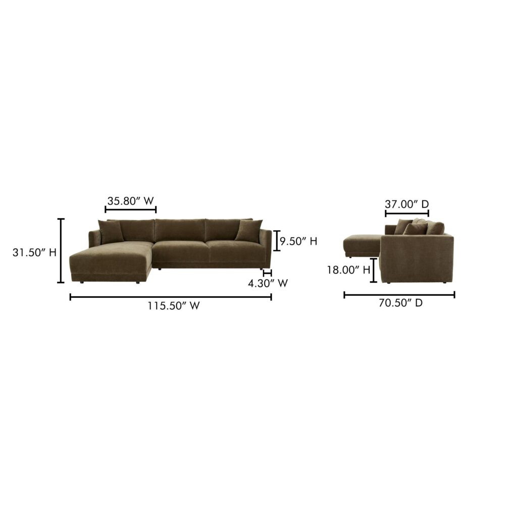 Bryn Sectional Left Heritage Cedar Green - Image 10