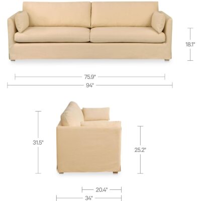 Shea Sofa Wheat 9 Shea Sofa Wheat JP-1000-09 JP 1000 09 70 dim