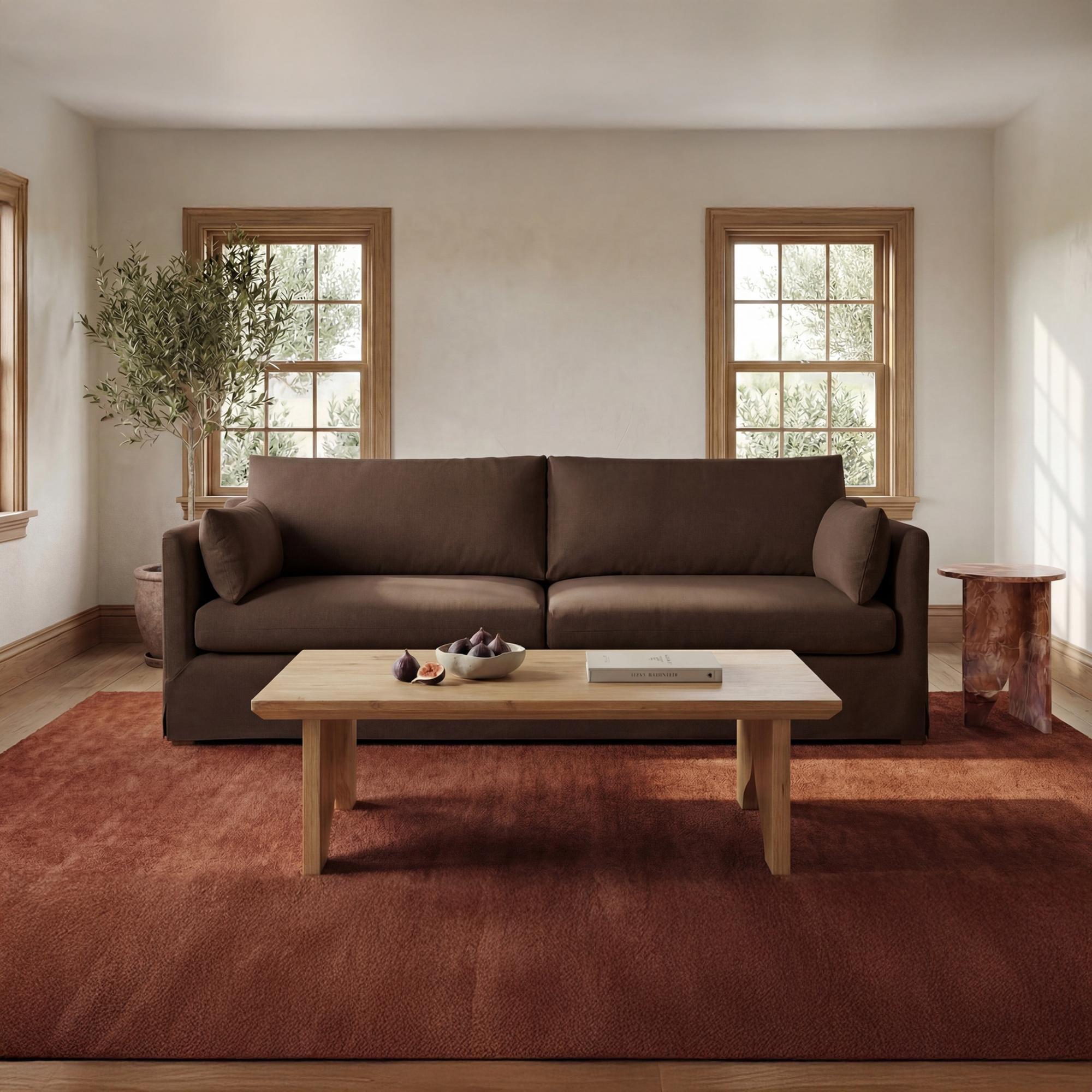 Shea Sofa Dark Brown 2 Shea Sofa Dark Brown - Image 2