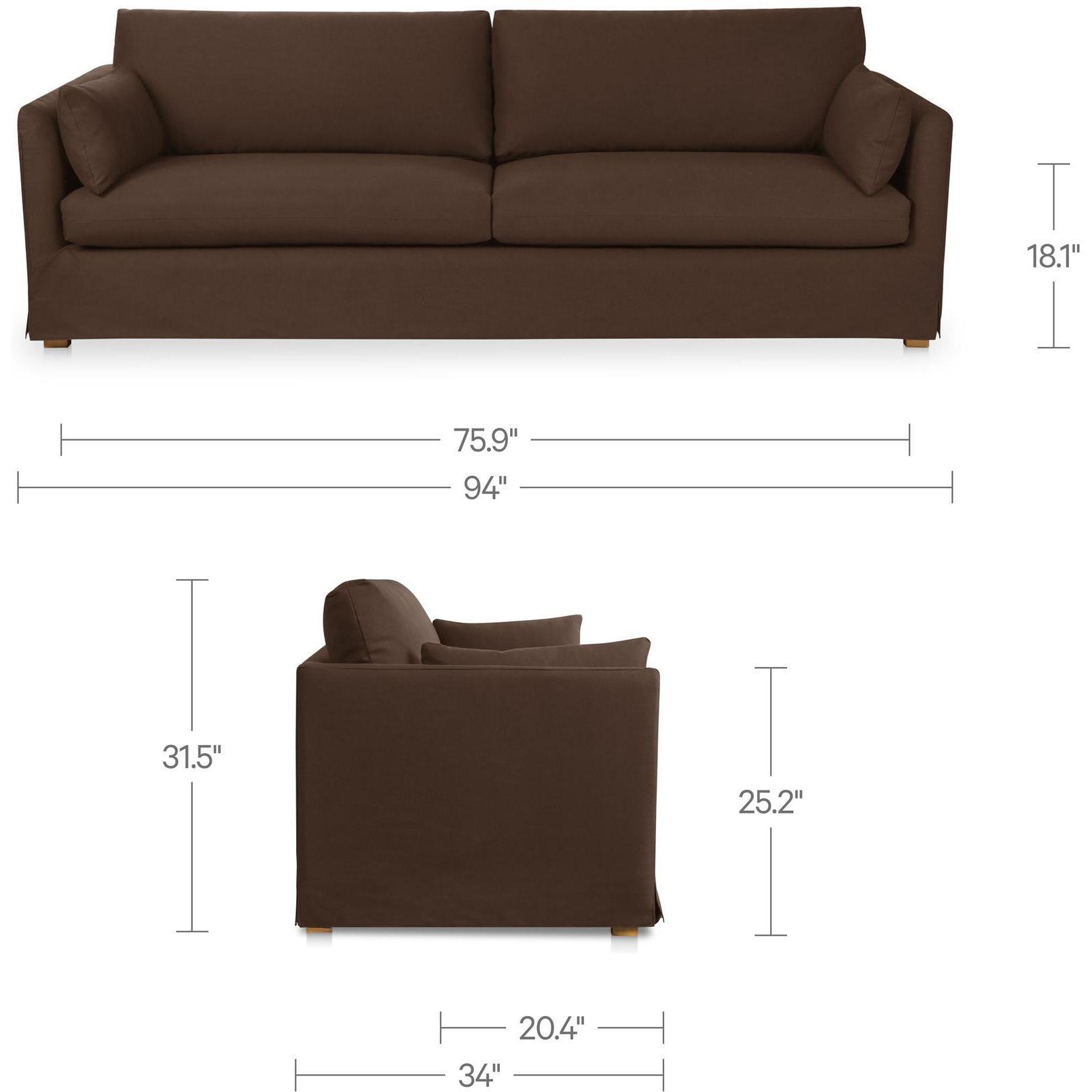 Shea Sofa Dark Brown 3 Shea Sofa Dark Brown - Image 3