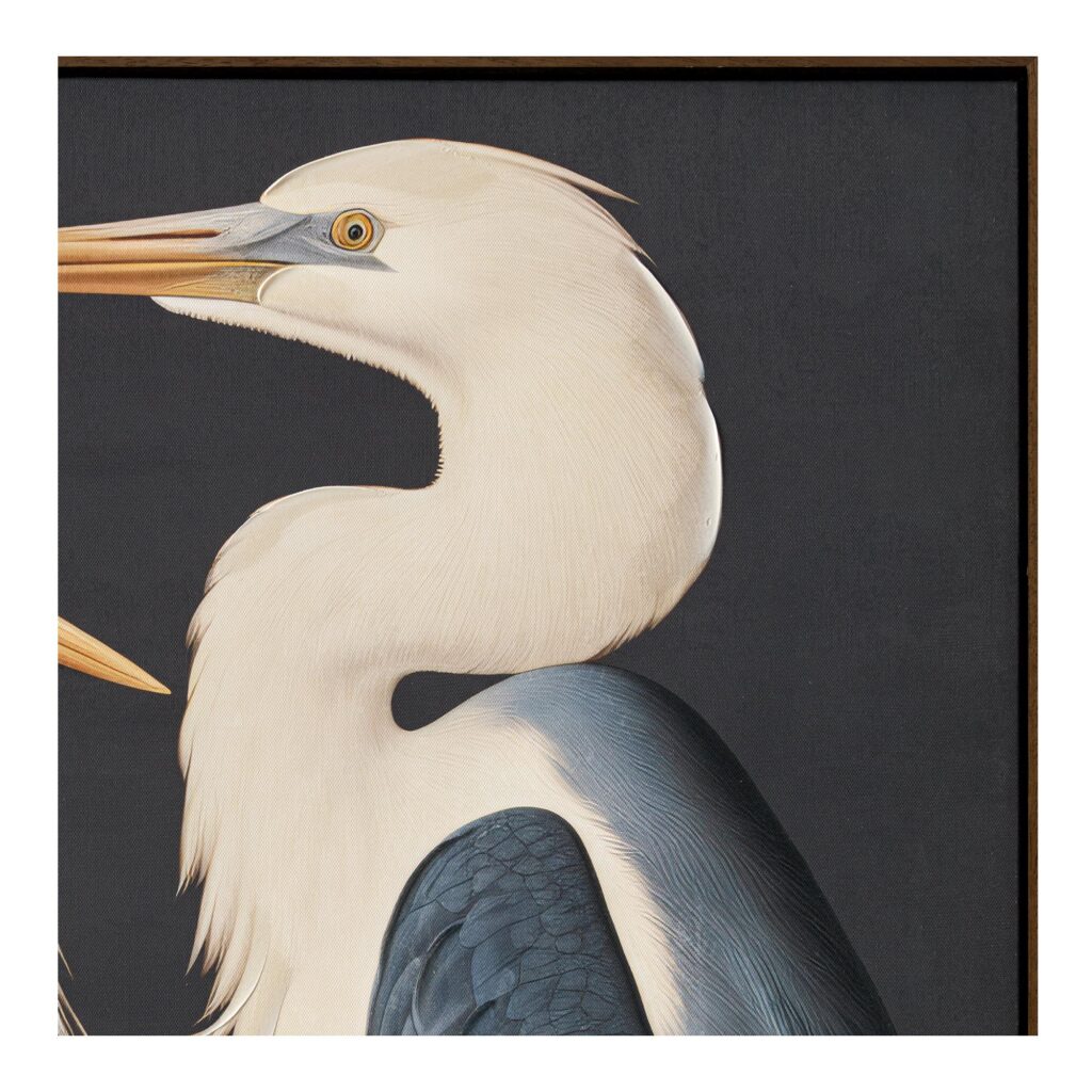 Two Cranes Framed Painting - Image 4