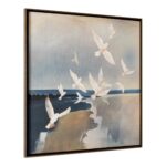 Flock Framed Painting JQ-1044-37 JQ 1044 37 Flock diagR shadsilo