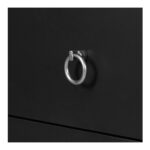 Reagan 3 Drawer Nightstand Black JU-1007-02 JU 1007 02 06