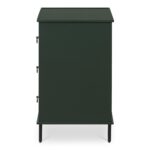 Reagan 3 Drawer Nightstand Deep Green JU-1007-27 JU 1007 27 02