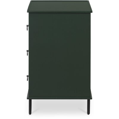 Reagan 3 Drawer Nightstand Deep Green JU-1007-27 JU 1007 27 02