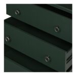 Reagan 3 Drawer Nightstand Deep Green JU-1007-27 JU 1007 27 05