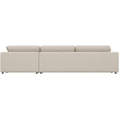 Joelle2 Right Facing Sectional 74629 Joelle Sectional Axel Beige Back White