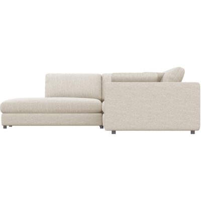 Joelle2 Left Facing Sectional 74630 Joelle Sectional Axel Beige Side White uutdo5