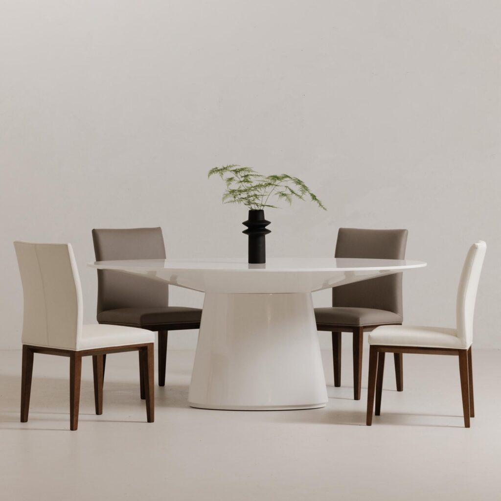 Otago Oval Dining Table White - Image 7