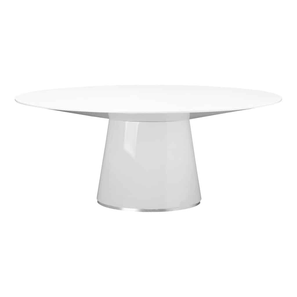 Otago Oval Dining Table White KC-1007-18-0 KC 1007 18