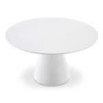 Otago Dining Table 54In Round White KC-1029-18-0 KC 1029 18 01