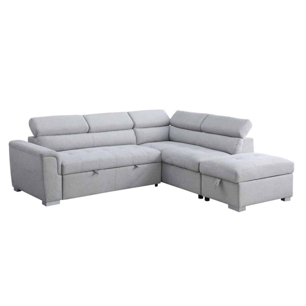 Brassex Sofa Sleeper Bed in Grey - Image 2