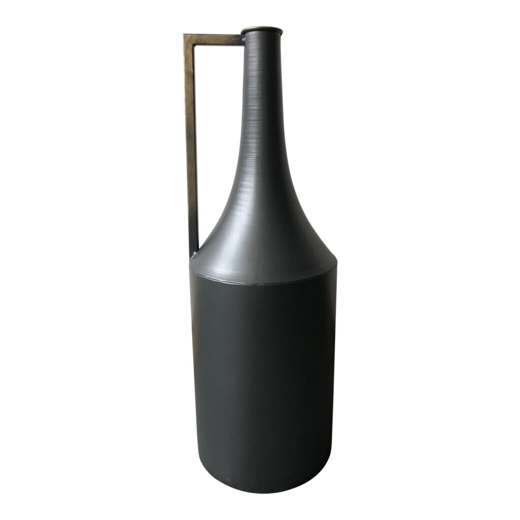 Primus Metal Vase Black KK-1017-02 KK 1017 02