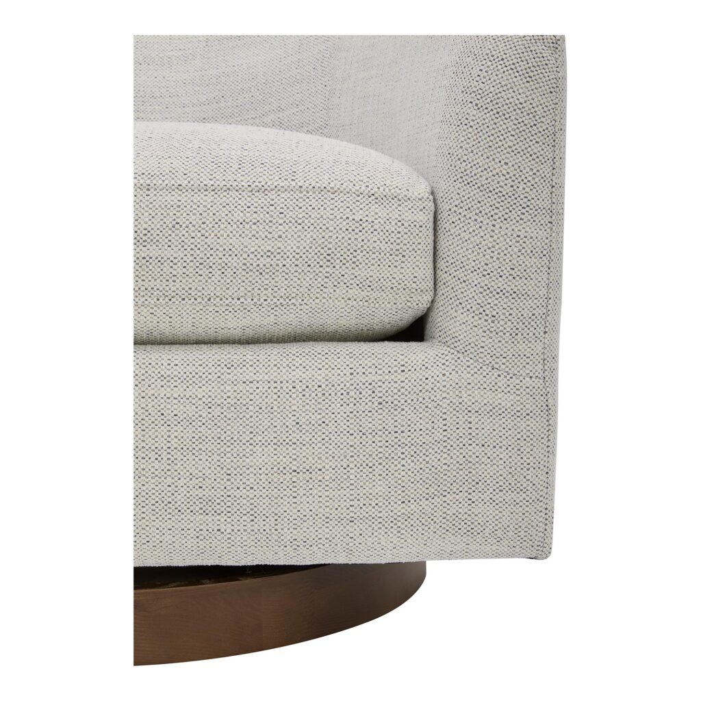 Oscy Swivel Chair Splashed White - Image 7