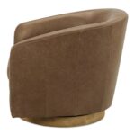 Oscy Leather Swivel Chair Tan KQ-1015-40-CAN KQ 1015 40 02