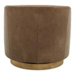 Oscy Leather Swivel Chair Tan KQ-1015-40-CAN KQ 1015 40 03