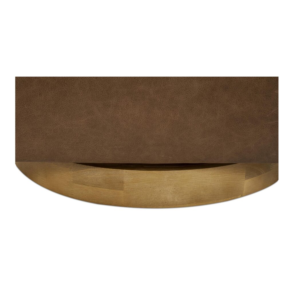Oscy Leather Swivel Chair Tan - Image 8