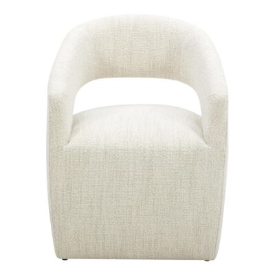 Barrow Performance Fabric Rolling Dining Chair